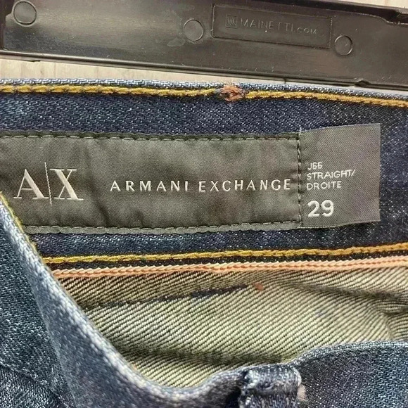 Armani Exchange Dark Wash Size 29 100% Cotton - Picture 3 of 13